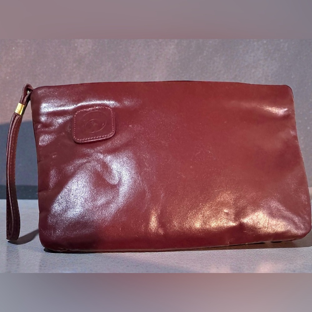 Vintage Clutch in Cognac.